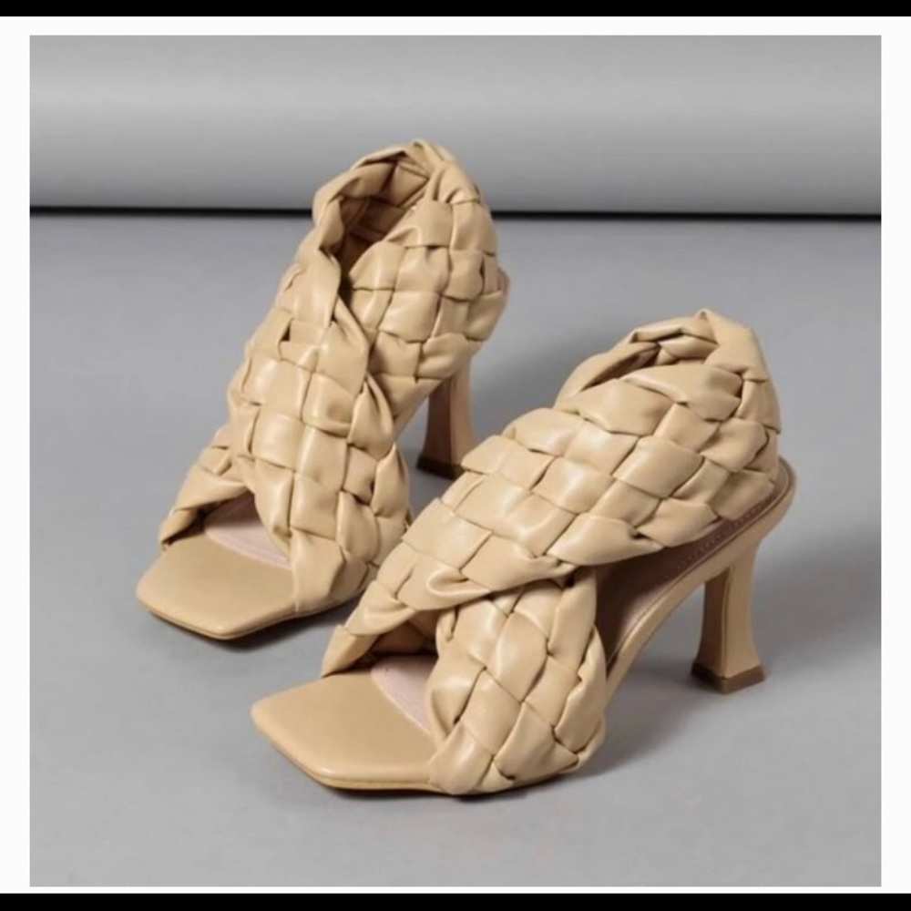 Shein Braided Heeled Sandals